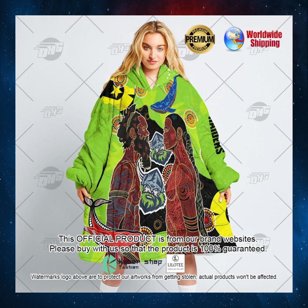personalized nrl canberra raiders indigenous naidoc hoodie blanket 3 712