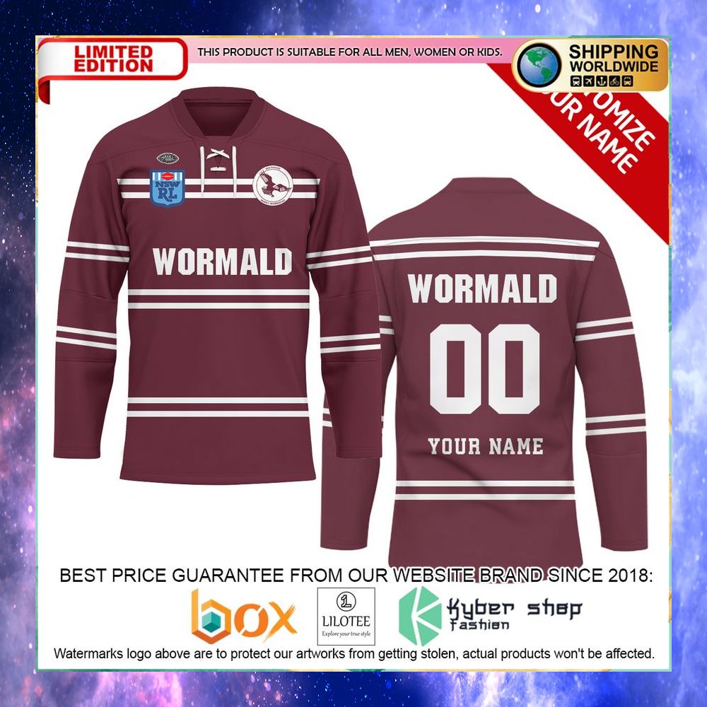 personalized nrl manly warringah sea eagles team hockey jersey 1 620