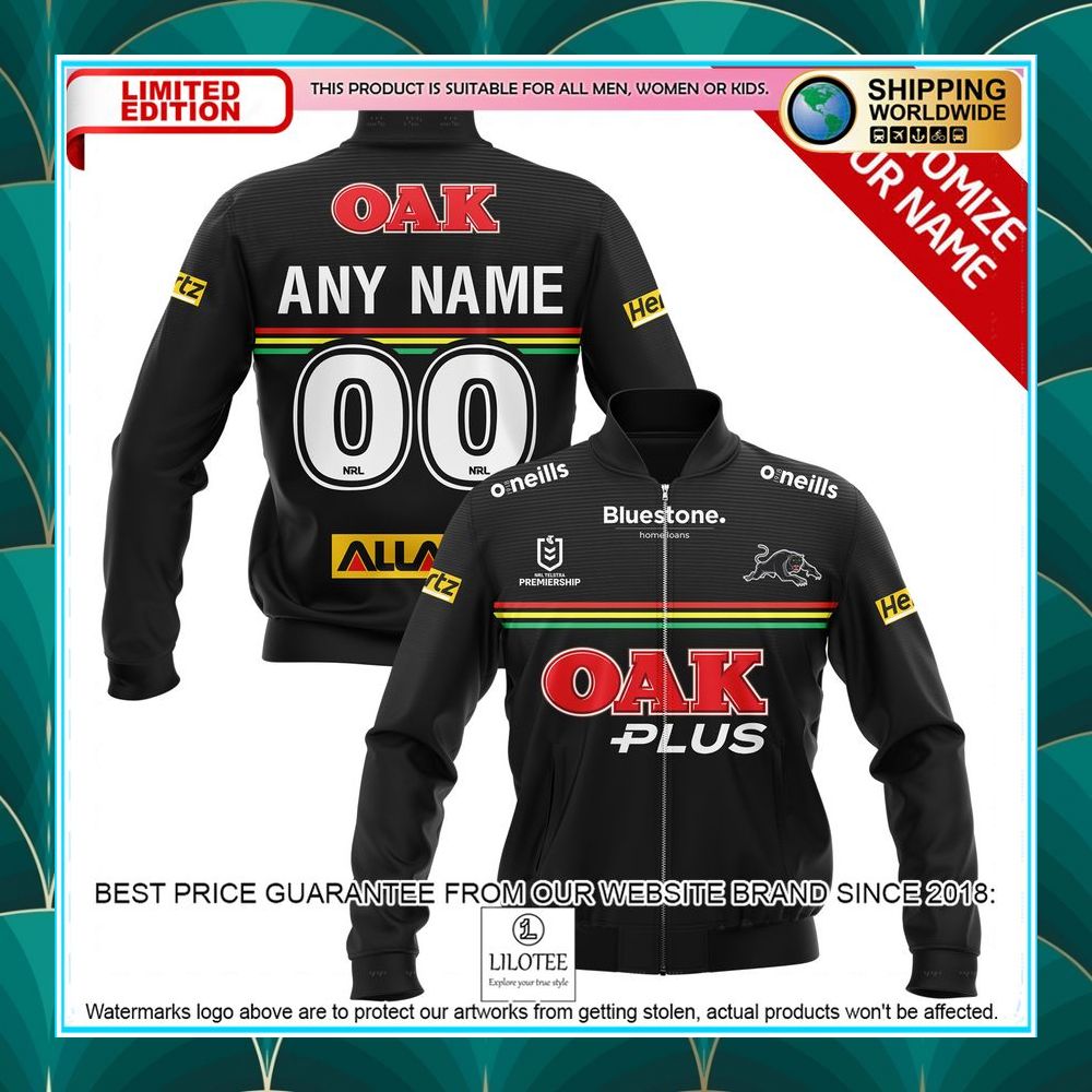 personalized nrl penrith panthers bomber jacket 1 971