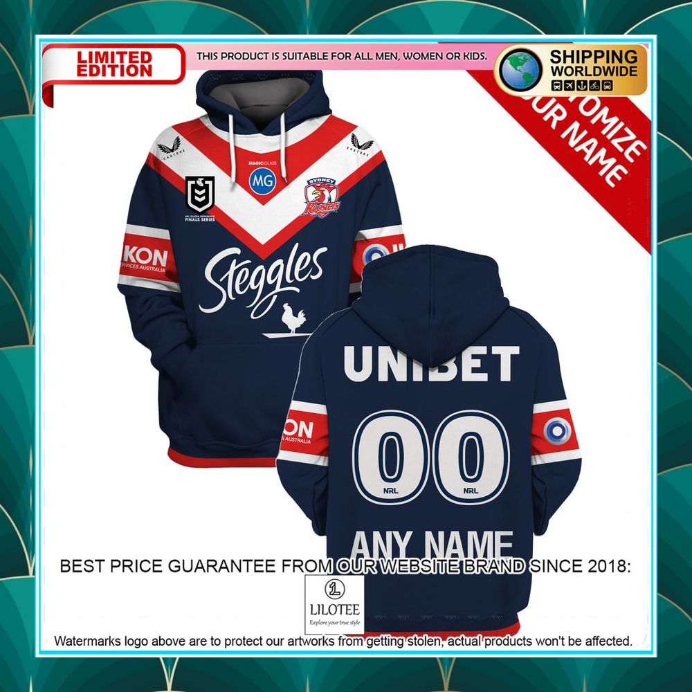 personalized nrl sydney roosters steggles shirt hoodie 1 454