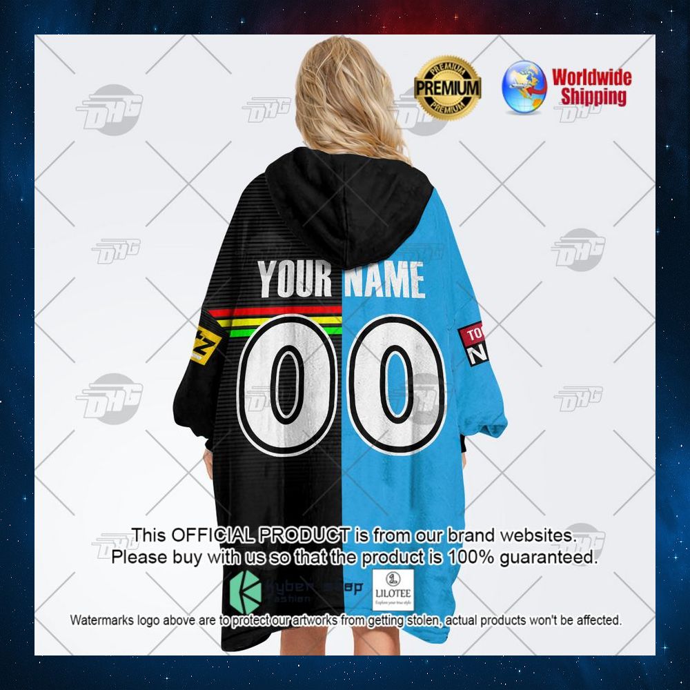 personalized nsw blues nrl penrith panthers 2022 hoodie blanket 4 332