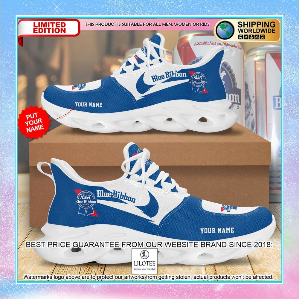 personalized pabst blue ribbon clunky max soul shoes 1 165