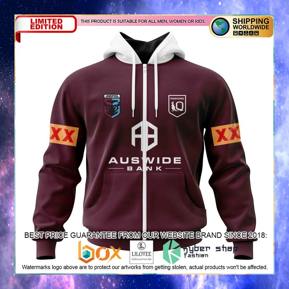 personalized qld maroons state of origin 2023 hoodie shirt 2 796
