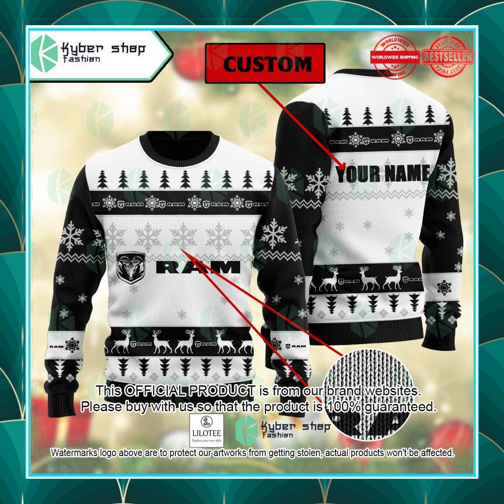 personalized renault samsung ugly christmas sweater 1 323