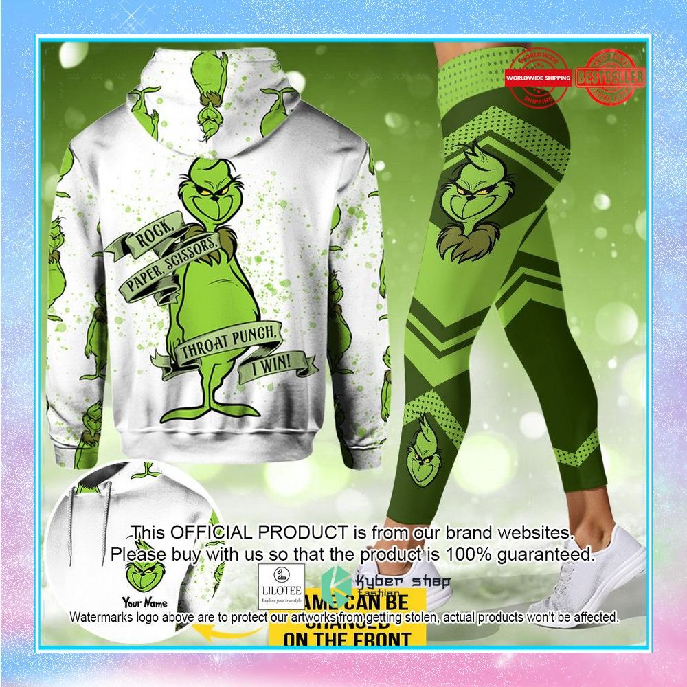 personalized rock paper scissors punch grinch shirt hoodie 1 71
