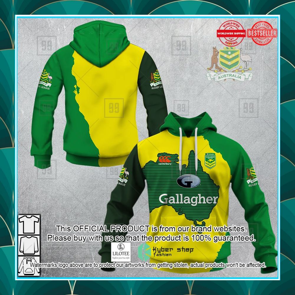 personalized rugby league kangaroos training team shirt hoodie 1 783