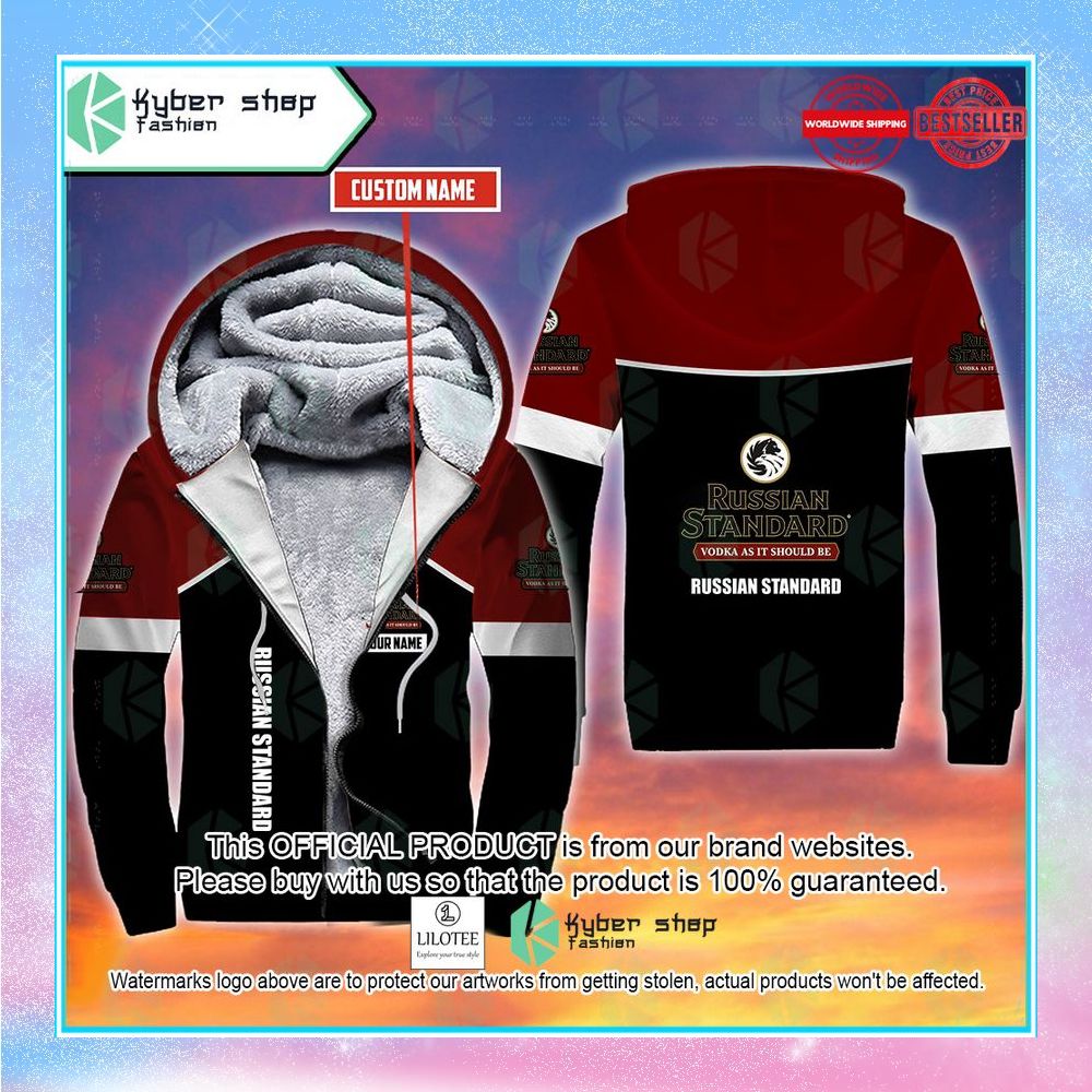 personalized russian standard fleece hoodie 1 347