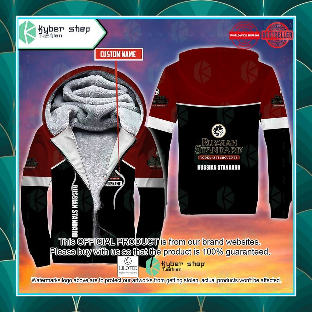 personalized russian standard fleece hoodie 1 654