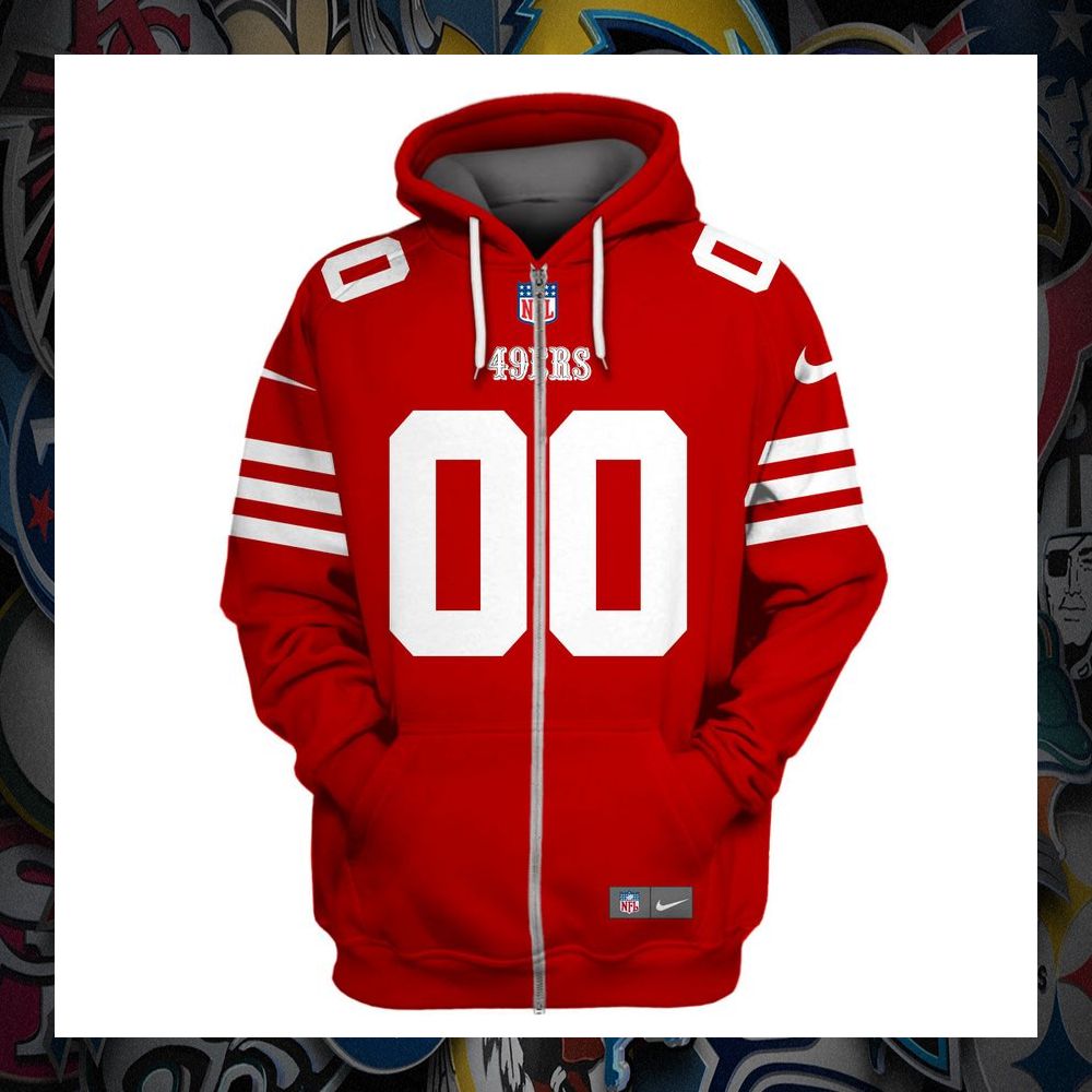 personalized san francisco 49ers red hoodie shirt 1 753