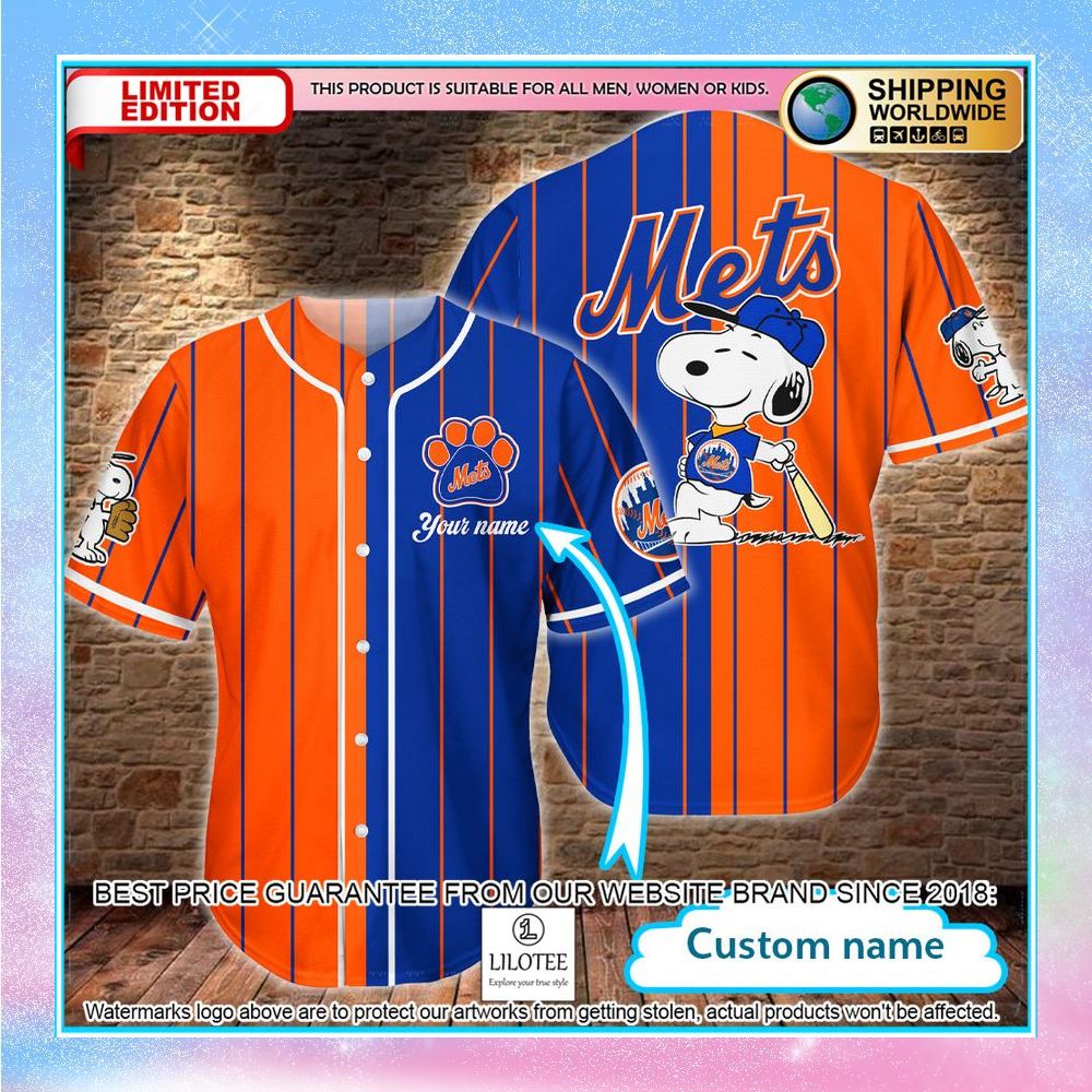 personalized snoopy new york mets baseball jersey 1 144