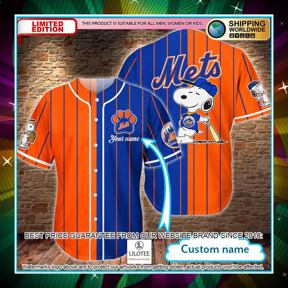 personalized snoopy new york mets baseball jersey 1 714