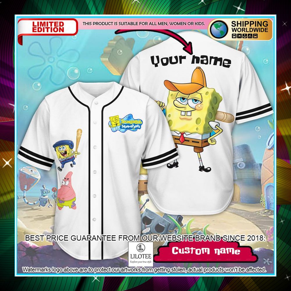 personalized spongebob squarepants patrick star baseball jersey 1 804