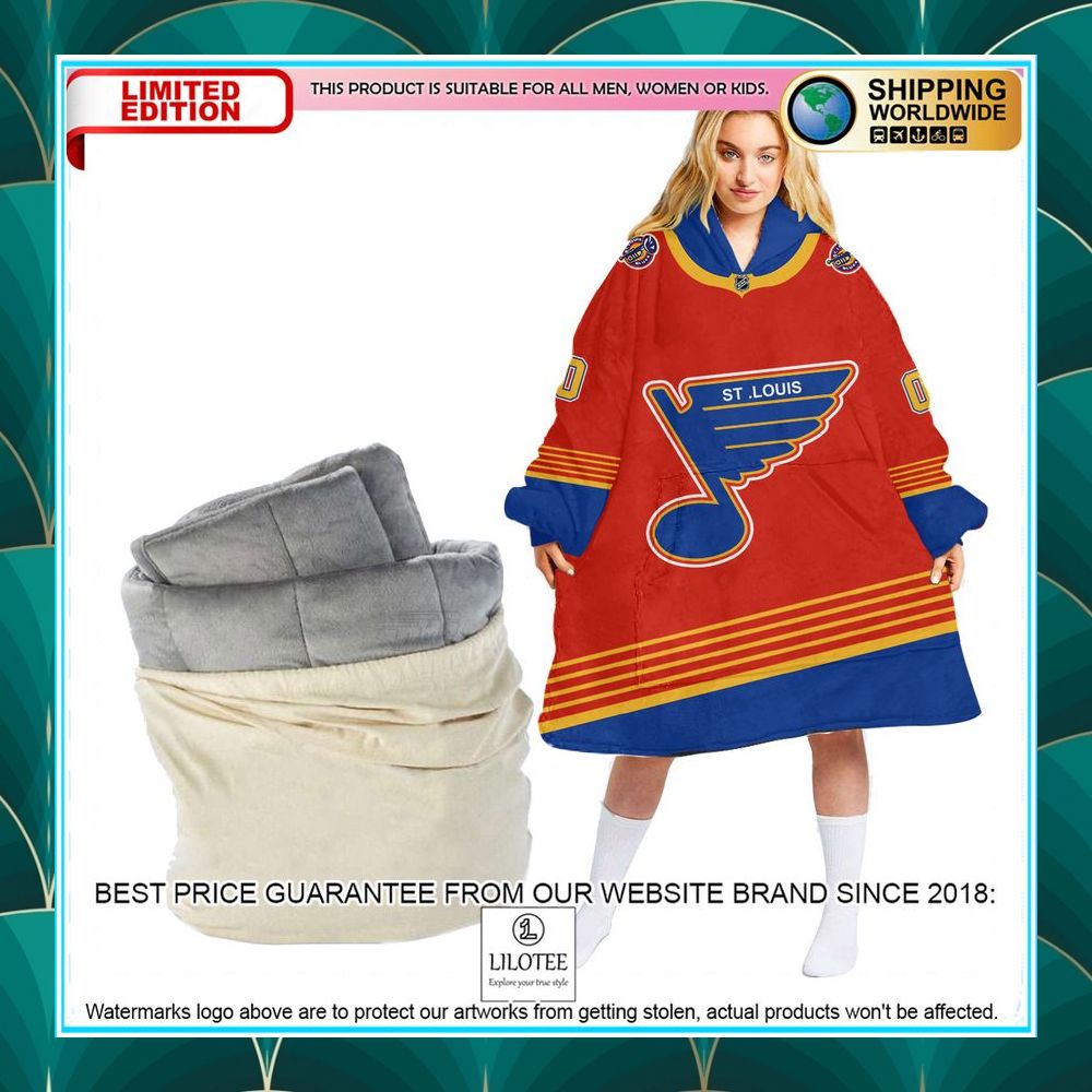personalized st louis blues red oodie blanket hoodie 1 210