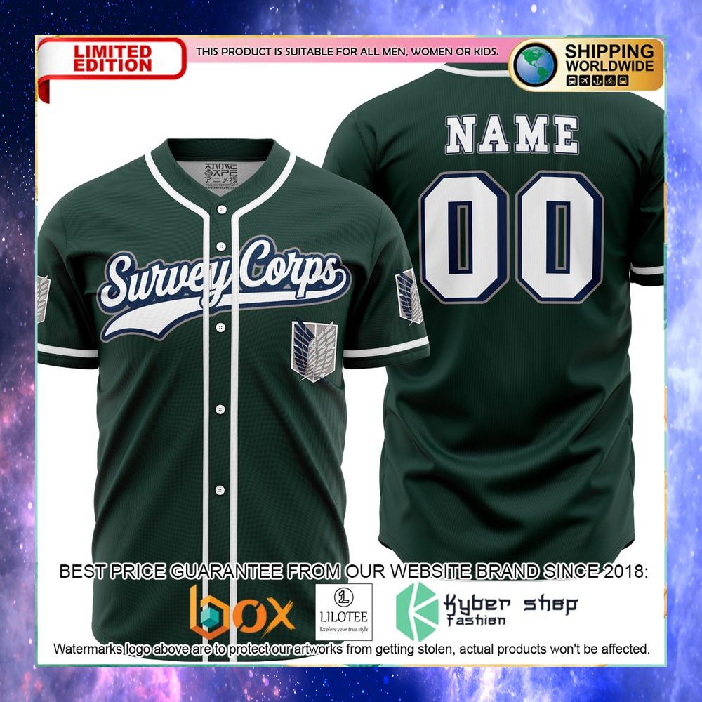 Personalized Survey Corps Ackerman Attack on Titan Baseball Jersey - LIMITED EDITION 5 personalized survey corps ackerman attack on titan baseball jersey 1 999