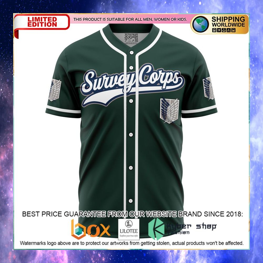 Personalized Survey Corps Ackerman Attack on Titan Baseball Jersey - LIMITED EDITION 6 personalized survey corps ackerman attack on titan baseball jersey 2 175