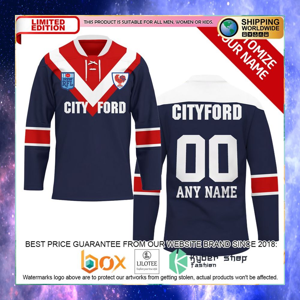 personalized sydney roosters nrl hockey jersey 1 697