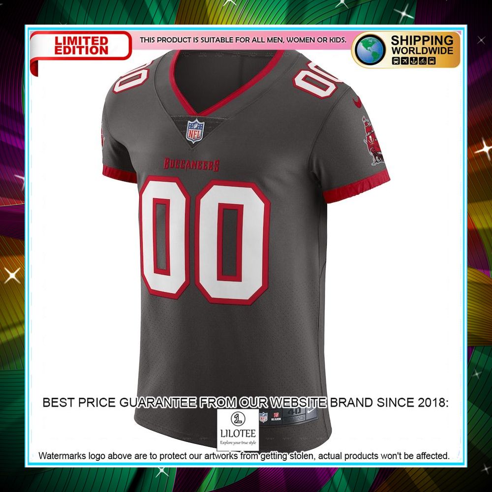 personalized tampa bay buccaneers vapor untouchable elite alternate pewter football jersey 2 922