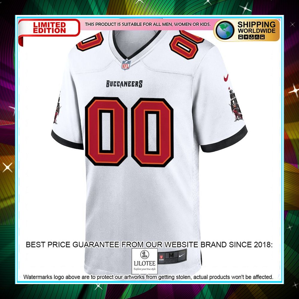 personalized tampa bay buccaneers white football jersey 2 455