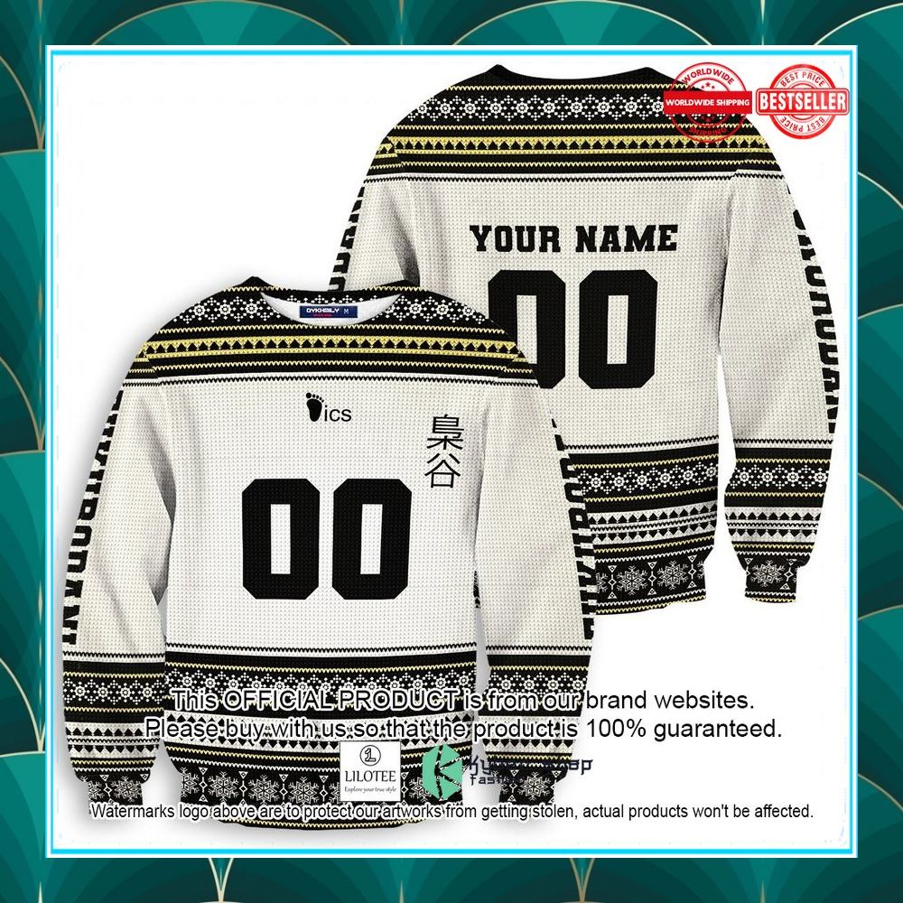 personalized team fukurodani haikyuu christmas sweater 1 810