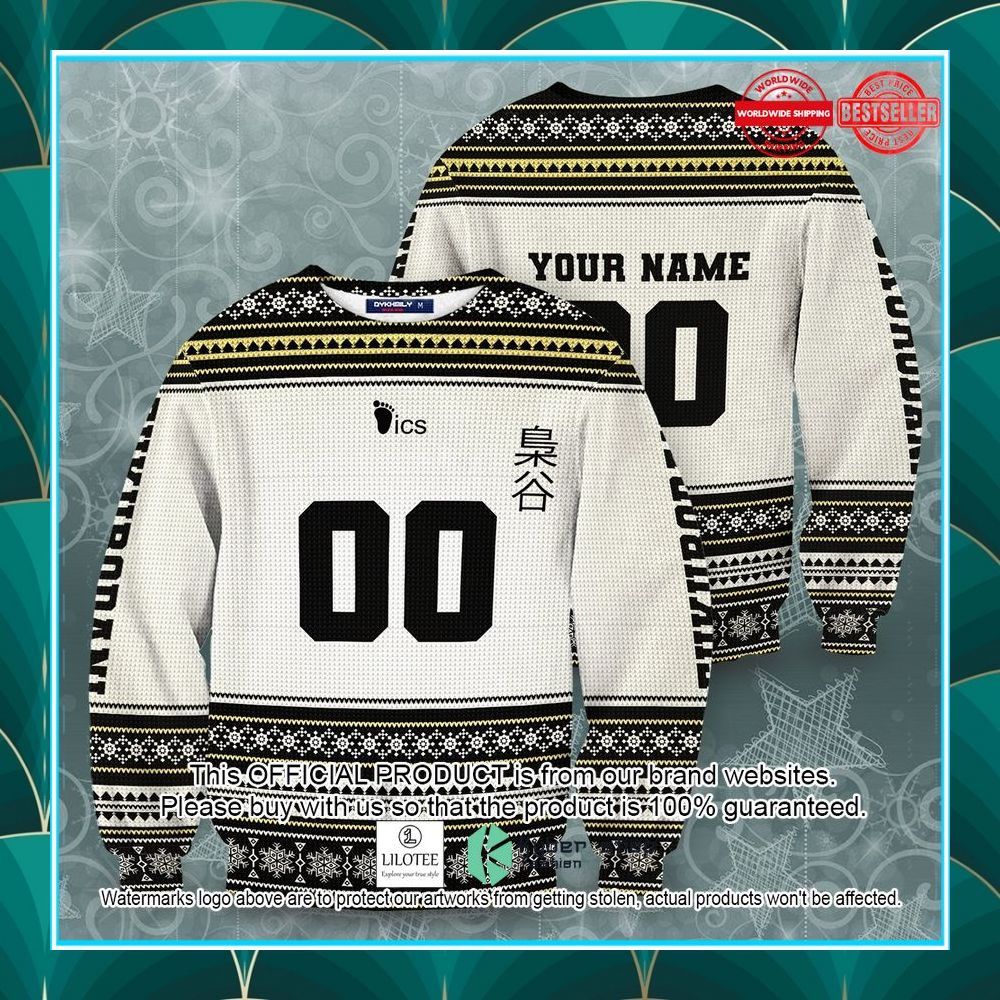 personalized team fukurodani haikyuu christmas sweater 2 275