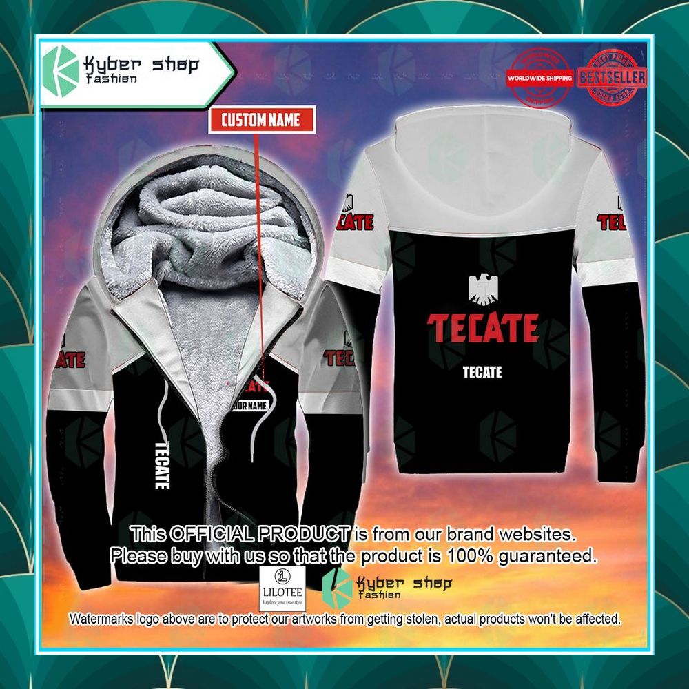 personalized tecate fleece hoodie 1 694
