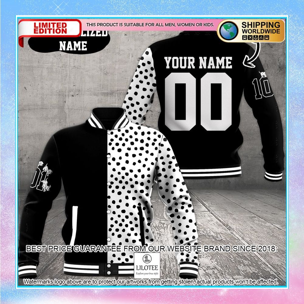 personalized the dalmatians baseball jacket 1 239