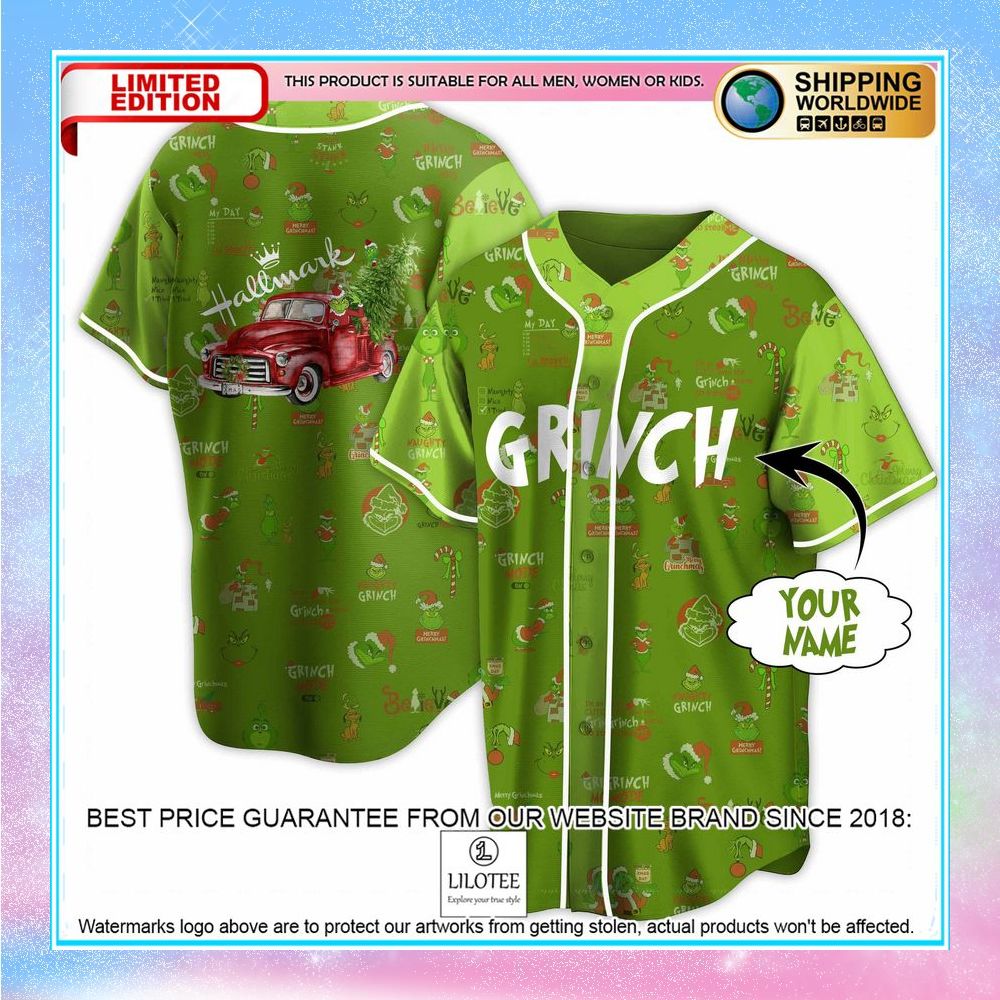 personalized the grinch hallmark baseball jersey 1 324