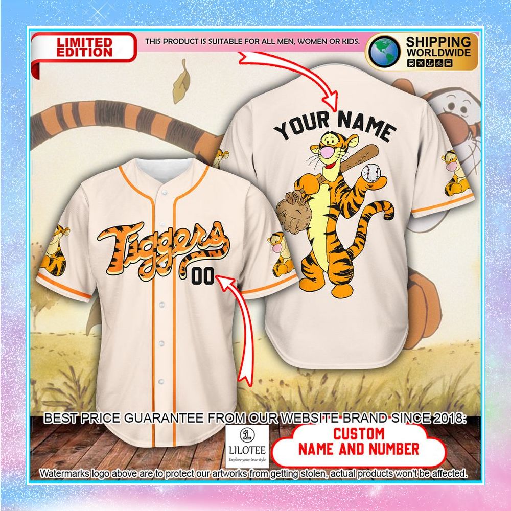 personalized tigger baseball jersey 1 726