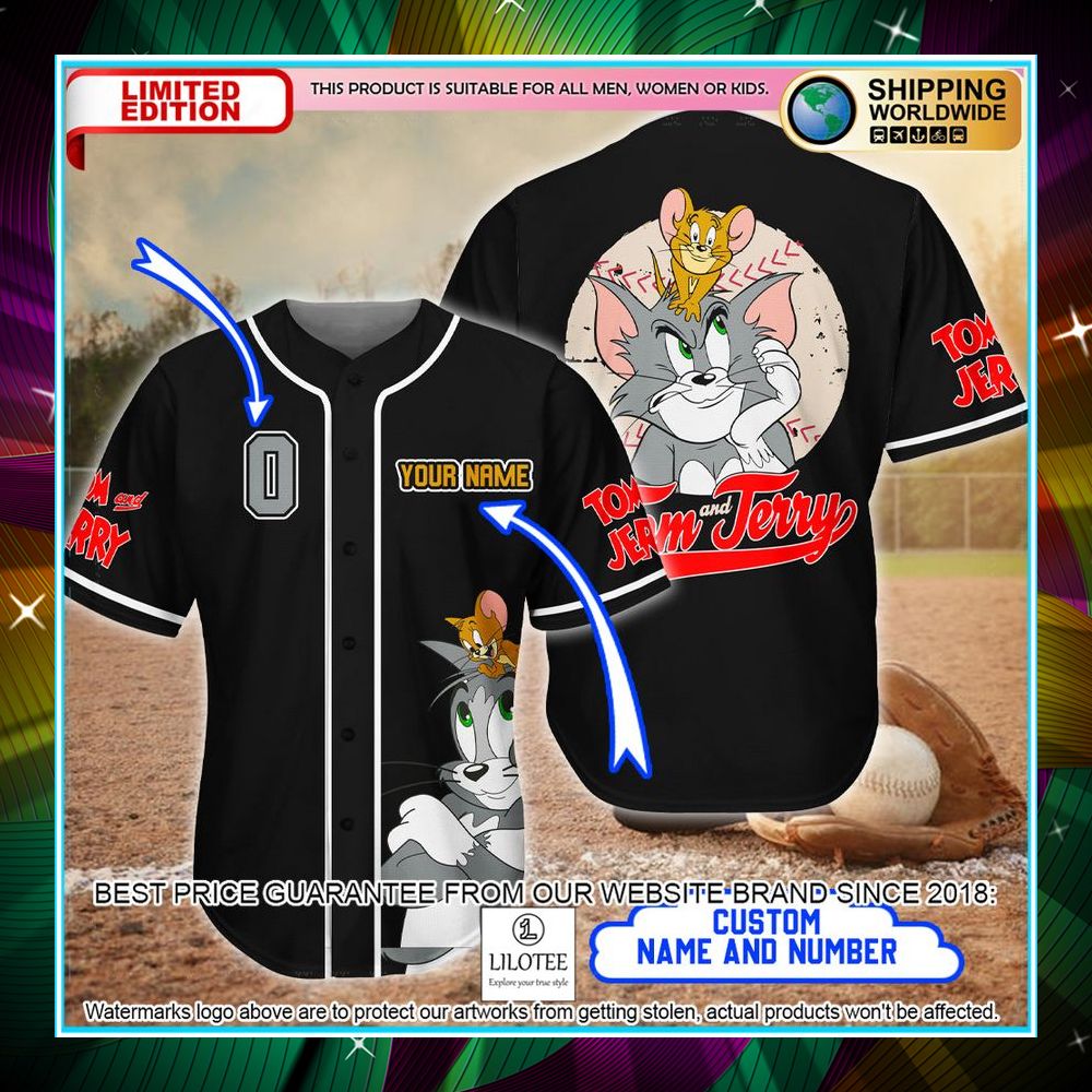 personalized tom and jerry baseball jersey 1 62