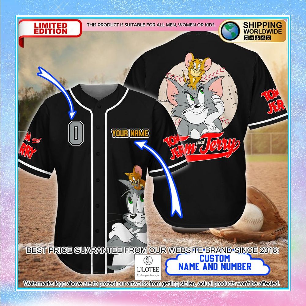 personalized tom and jerry baseball jersey 1 691