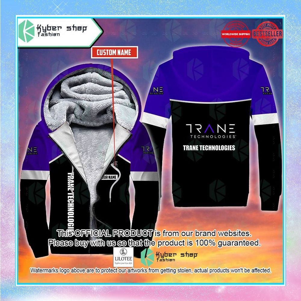 personalized trane technologies fleece hoodie 1 185