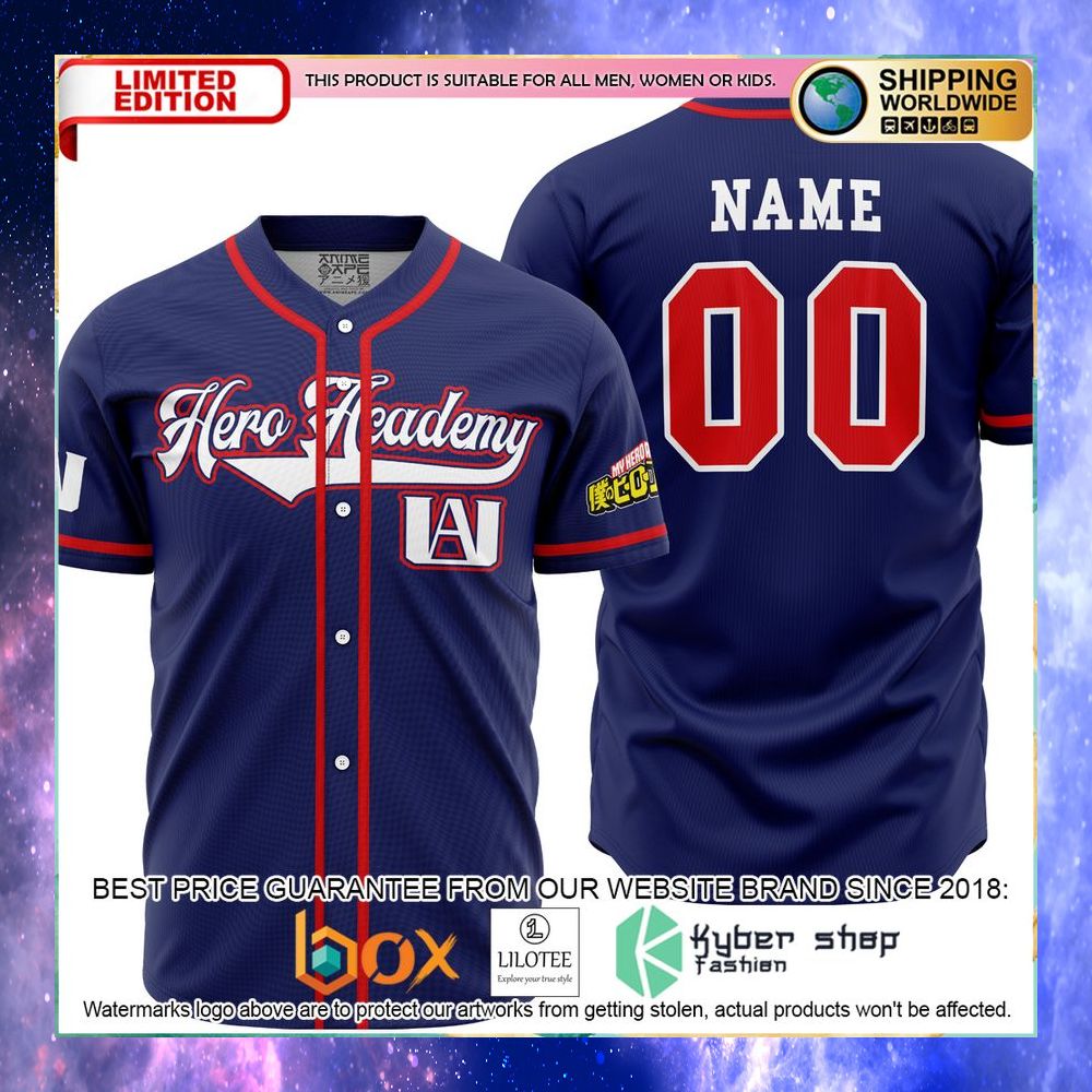 Personalized UA Training Uniform My Hero Academia Baseball Jersey - LIMITED EDITION 5 personalized ua training uniform my hero academia baseball jersey 1 733