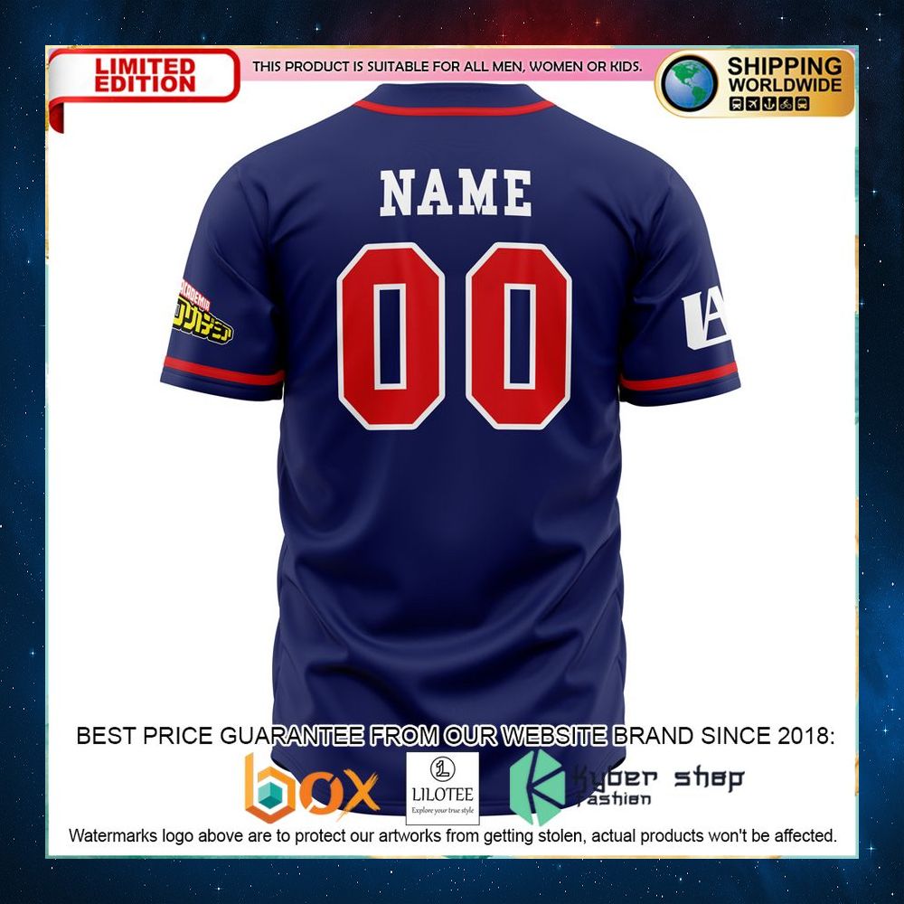 Personalized UA Training Uniform My Hero Academia Baseball Jersey - LIMITED EDITION 3 personalized ua training uniform my hero academia baseball jersey 3 412