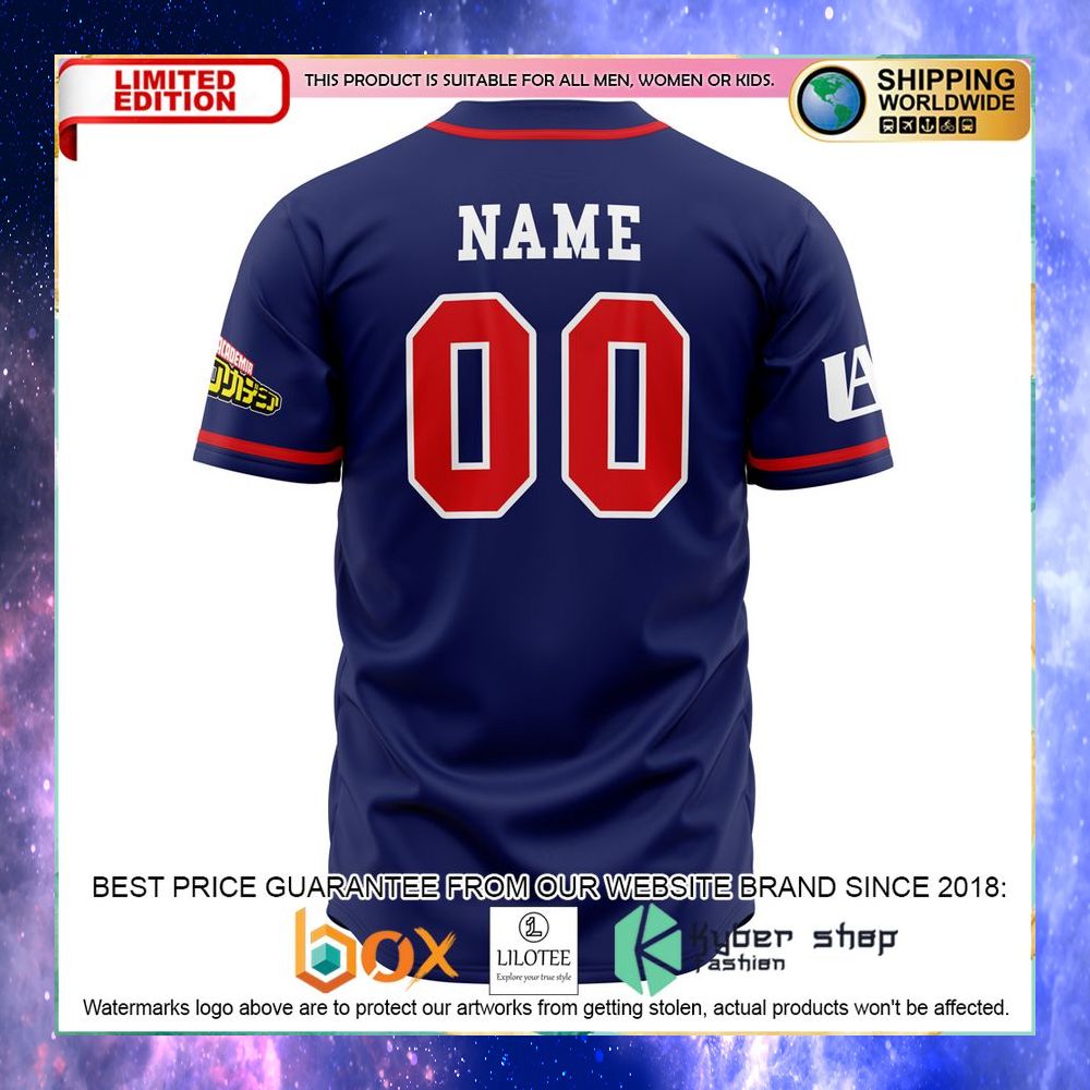 Personalized UA Training Uniform My Hero Academia Baseball Jersey - LIMITED EDITION 7 personalized ua training uniform my hero academia baseball jersey 3 753