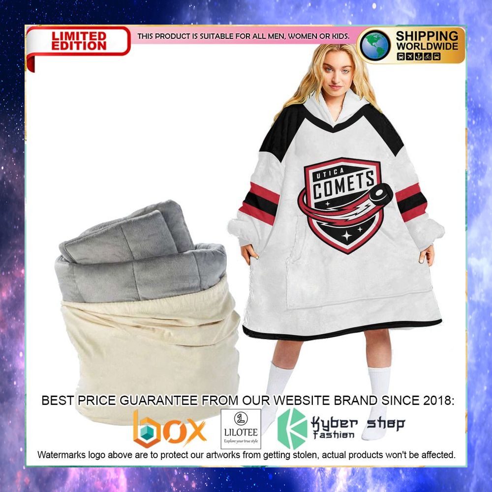 personalized utica comets ahl oodie blanket hoodie 1 404