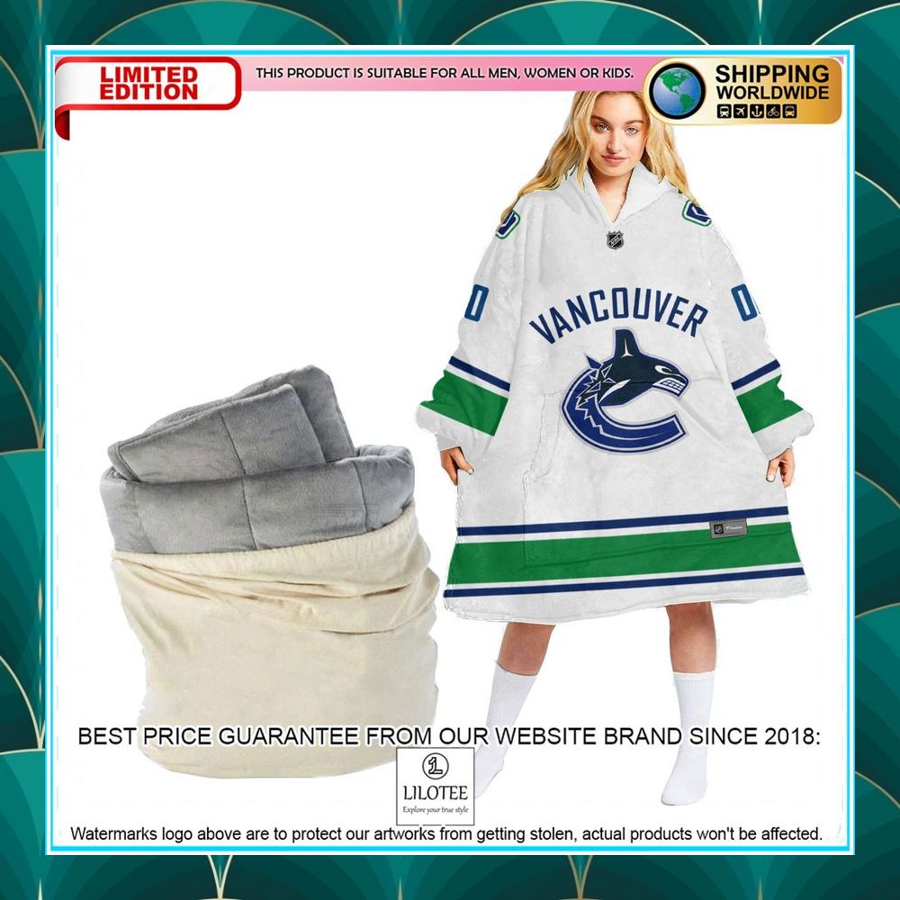 Personalized Vancouver Canucks white Oodie Blanket Hoodie - LIMITED EDITION 3 personalized vancouver canucks white oodie blanket hoodie 3 153