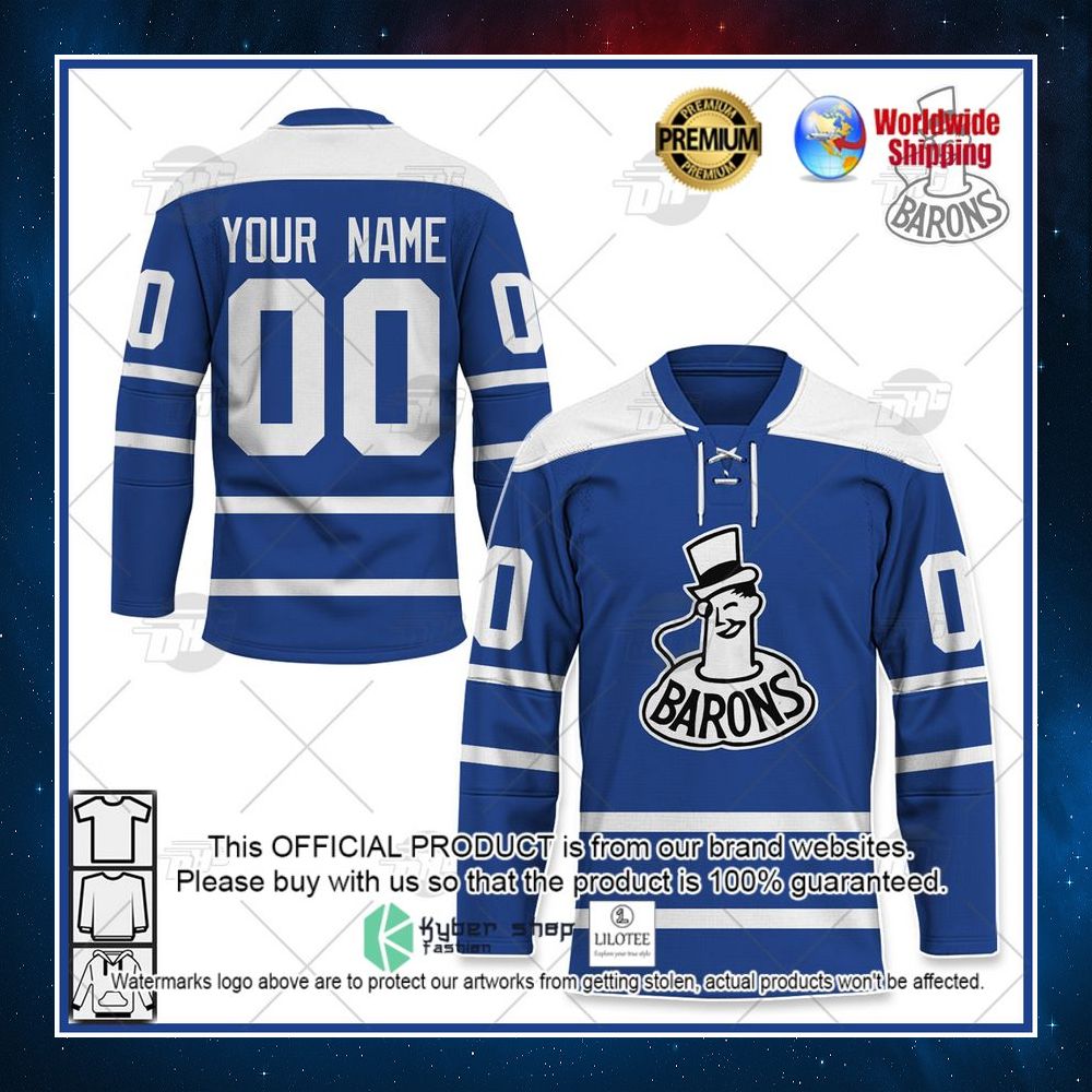 personalized vintage ahl cleveland barons 1963 hockey jersey 1 589