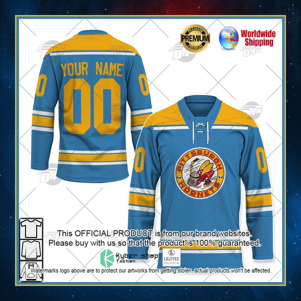 personalized vintage ahl pittsburgh hornets 1960 vintage blue hockey jersey 1 502