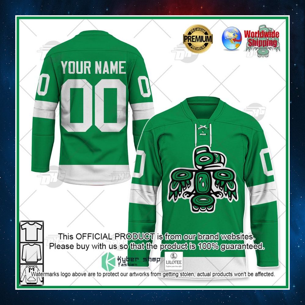 personalized vintage ahl seattle totems green 1970 hockey jersey 1 218