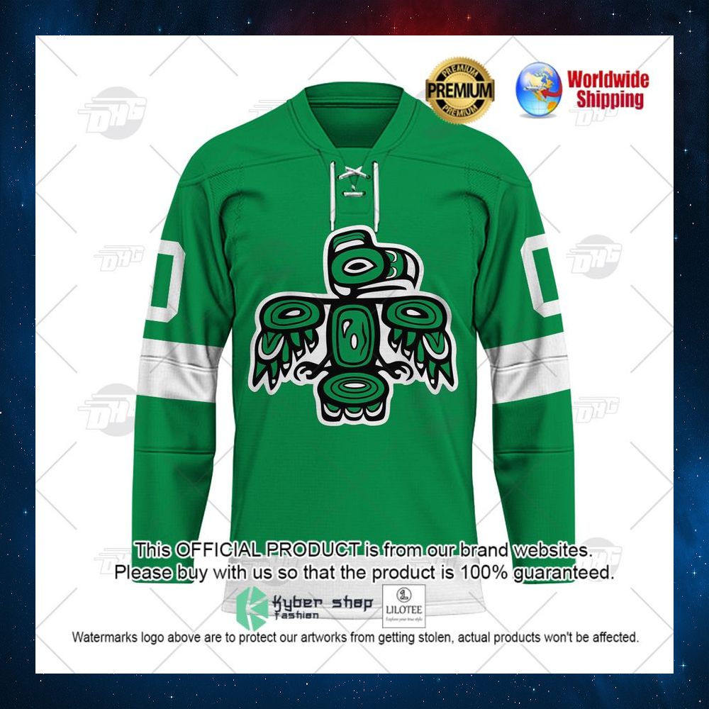 personalized vintage ahl seattle totems green 1970 hockey jersey 2 598