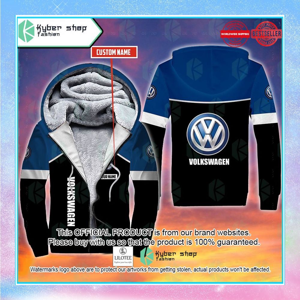 personalized volkswagen fleece hoodie 1 782