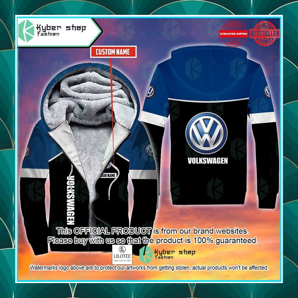 personalized volkswagen fleece hoodie 1 827