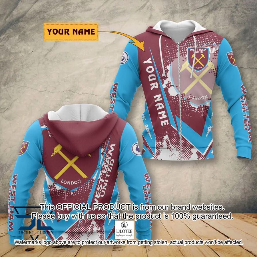 Personalized West Ham United F.C Shirt, Hoodie - LIMITED EDITION 3 personalized west ham united f c shirt hoodie 3 289