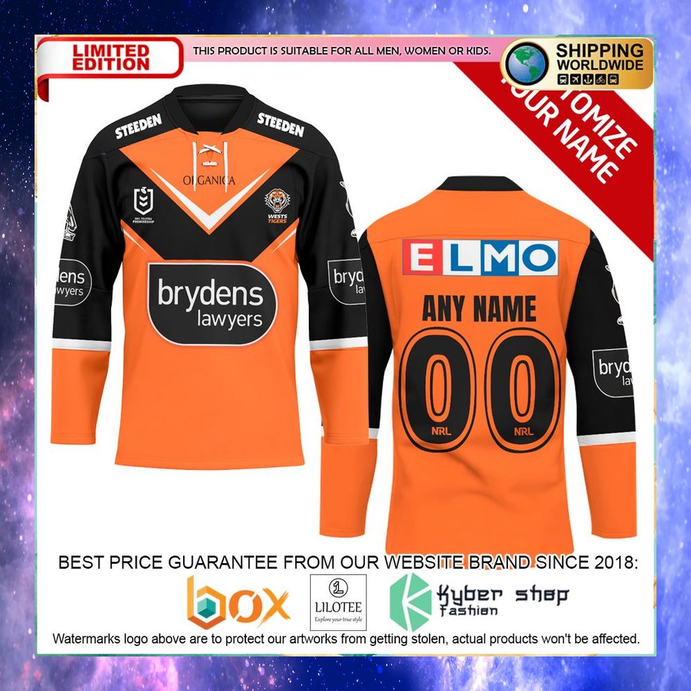 personalized wests tigers hockey jersey 1 625
