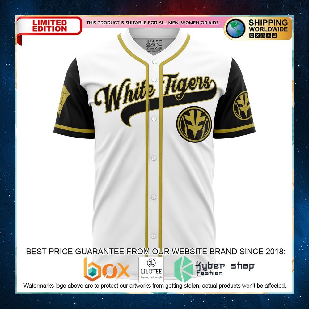 personalized white tigers white power rangers baseball jersey 2 512