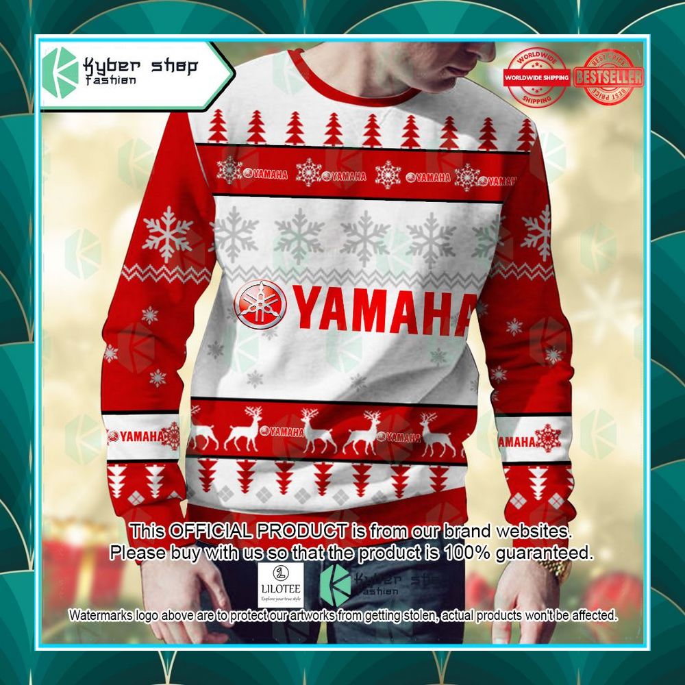 personalized yamaha ugly christmas sweater 2 975