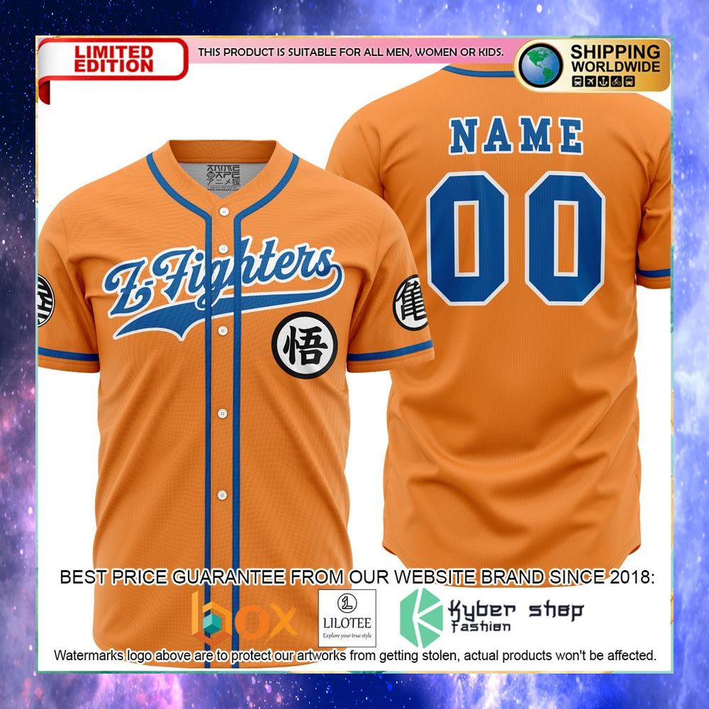 Personalized Z-Fighters Goku Dragon Ball Z Baseball Jersey - LIMITED EDITION 5 personalized z fighters goku dragon ball z baseball jersey 1 467