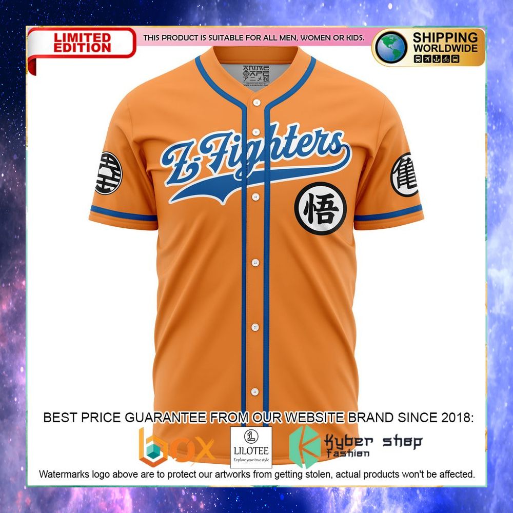 Personalized Z-Fighters Goku Dragon Ball Z Baseball Jersey - LIMITED EDITION 6 personalized z fighters goku dragon ball z baseball jersey 2 702