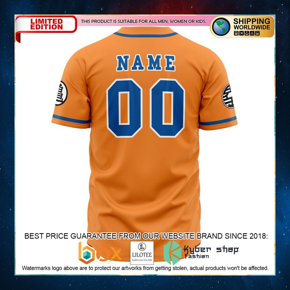 Personalized Z-Fighters Goku Dragon Ball Z Baseball Jersey - LIMITED EDITION 3 personalized z fighters goku dragon ball z baseball jersey 3 173