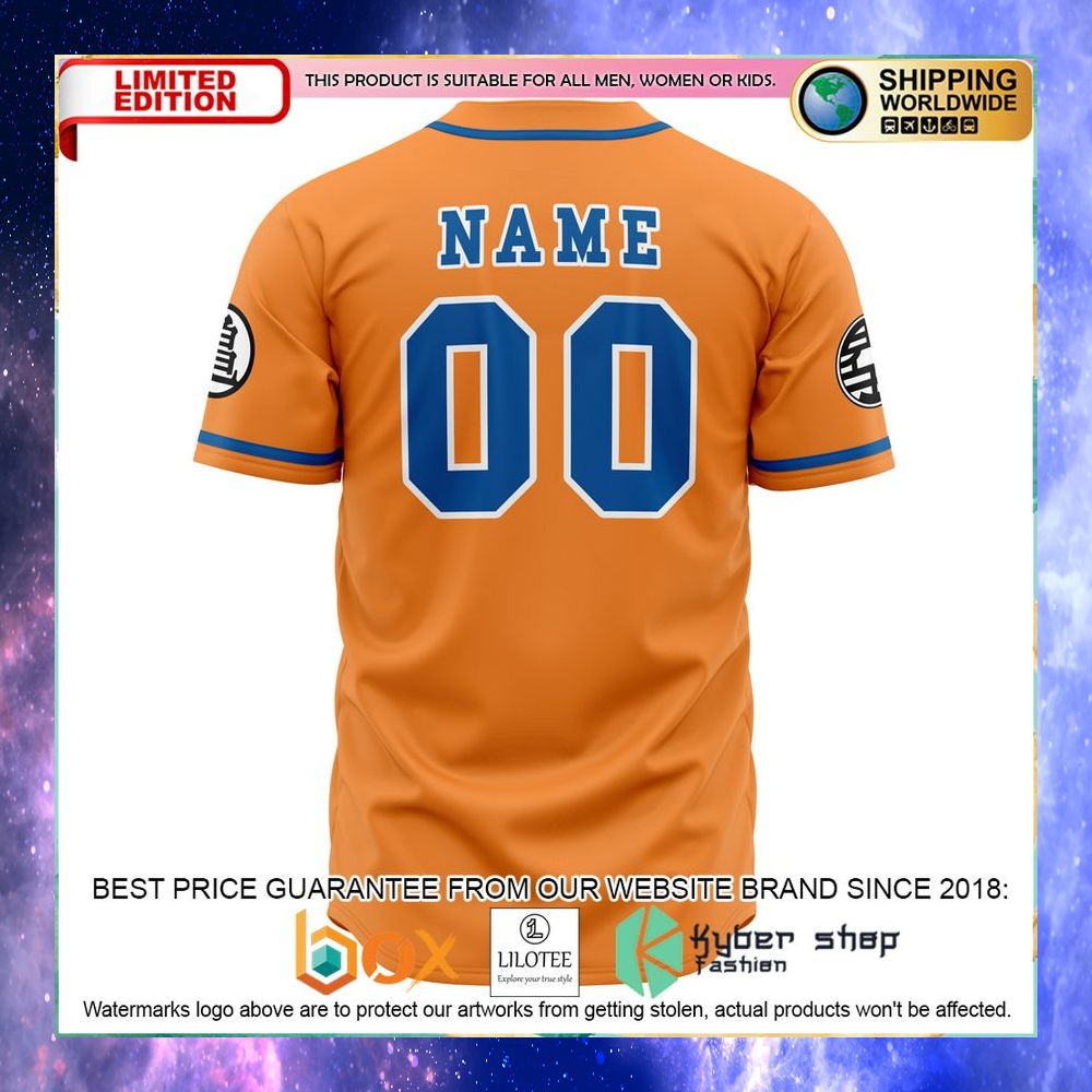 Personalized Z-Fighters Goku Dragon Ball Z Baseball Jersey - LIMITED EDITION 7 personalized z fighters goku dragon ball z baseball jersey 3 314
